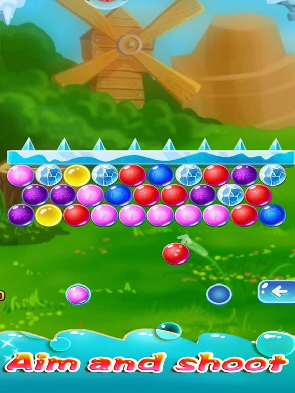 Изображение игры: Frozen Land Bubble Shooter