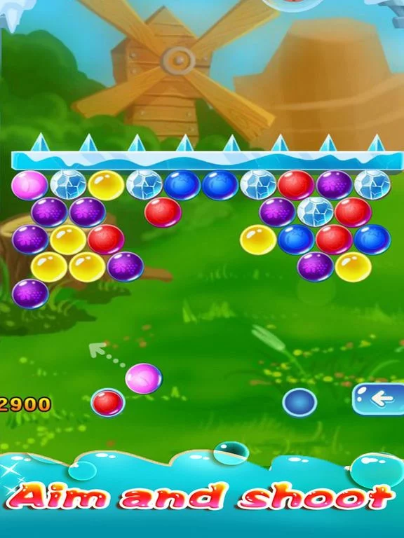 Изображение игры: Frozen Land Bubble Shooter