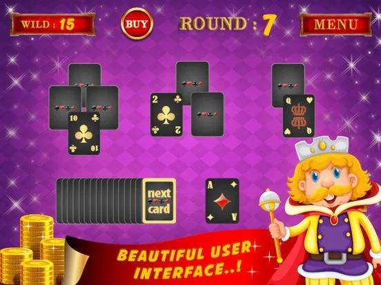Изображение игры: Royal King Pyramid Solitaire