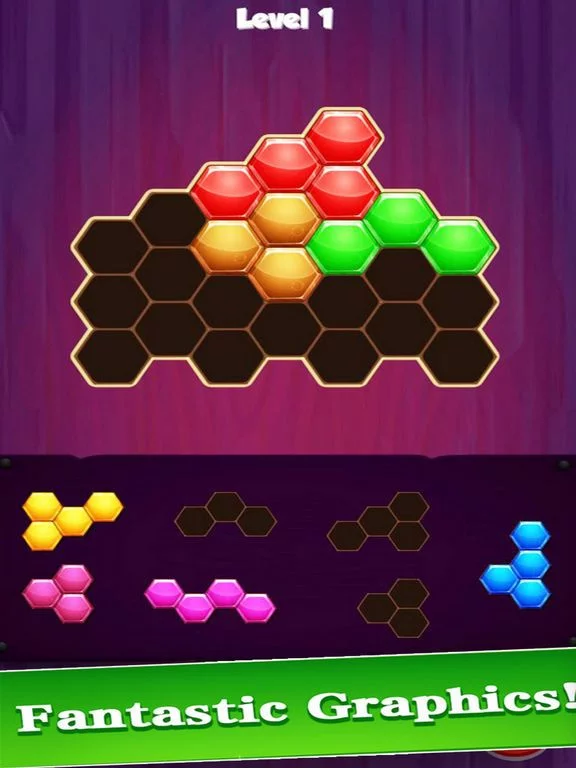 Изображение игры: 1010 Hexagon Puzzle: Relax Gam