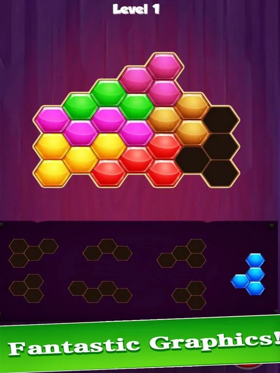 Изображение игры: 1010 Hexagon Puzzle: Relax Gam