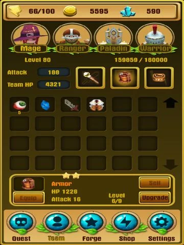 Изображение игры: Abyss of Magic - Puzzle RPG