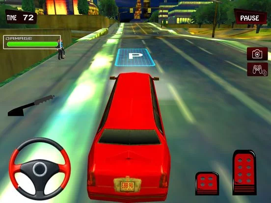 Изображение игры: Limousine Taxi Drive 2017