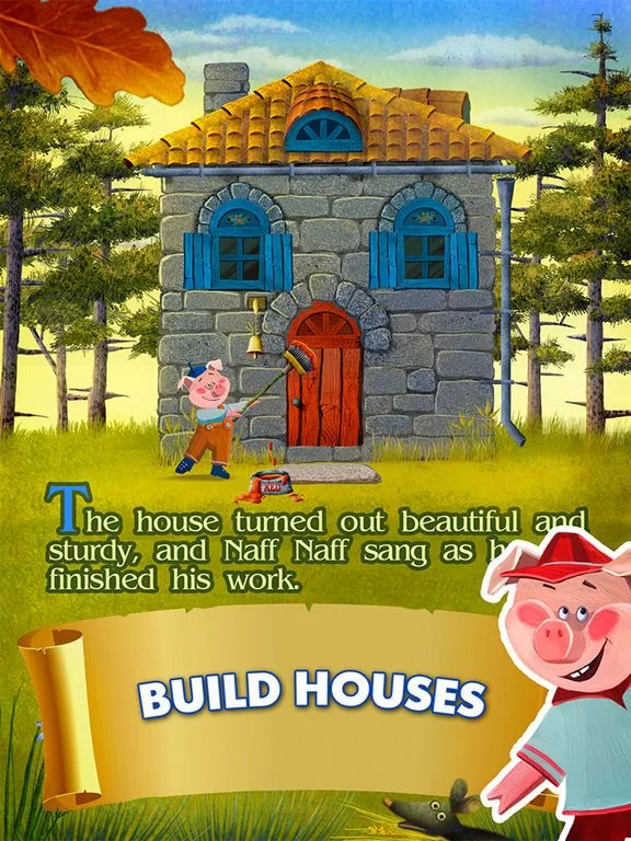 Изображение игры: Three Little Pigs and Big Bad Wolf