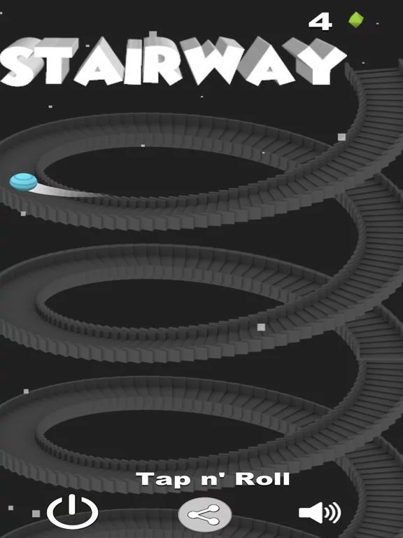 Изображение игры: Stairway - Roll Down Game