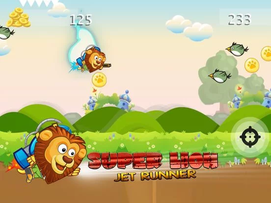 Изображение игры: SUPER LION JET RUNNER