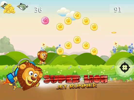Изображение игры: SUPER LION JET RUNNER