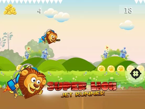 Изображение игры: SUPER LION JET RUNNER