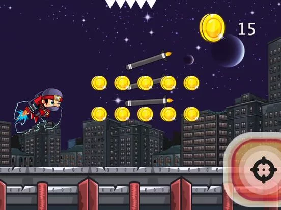 Изображение игры: SUPER NINJA JET RUNNER