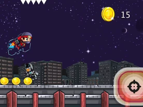 Изображение игры: SUPER NINJA JET RUNNER