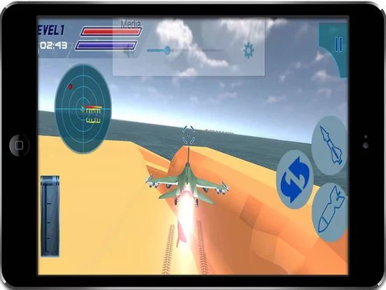 Изображение игры: F16 Jet Fighter Air Sky Strike – aircraft missile war simulator
