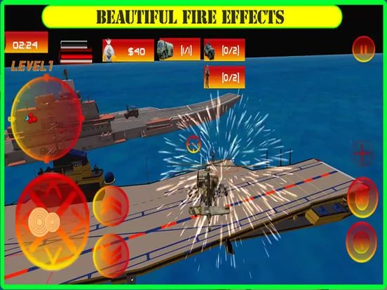 Изображение игры: Gunship Helicopter Navy Battle – Battleship in the Pacific Ocean Sea