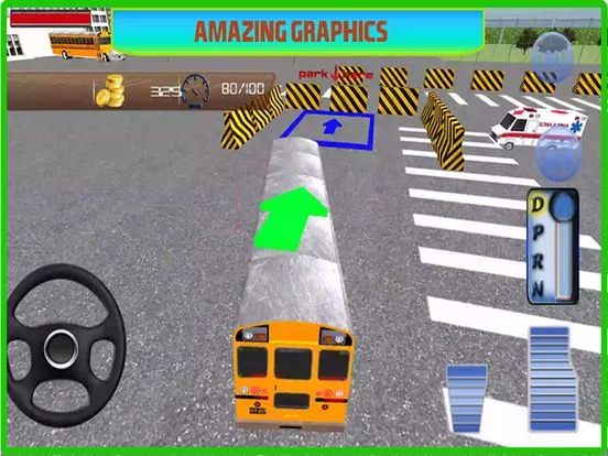 Изображение игры: SchoolBus parking Simulator 2016 – Real Bus Driving Mania