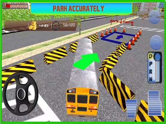 Изображение игры: SchoolBus parking Simulator 2016 – Real Bus Driving Mania