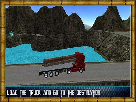 Изображение игры: Truck Driver Simulator 2016 - Log cargo transporter truck 4x4 offroad parking game