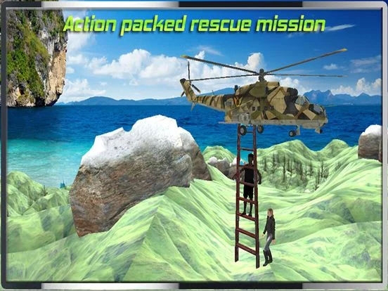 Изображение игры: Helicopter Hill Rescue Ambulance 2016 - Chopper Emergency Relief Operations Free Game