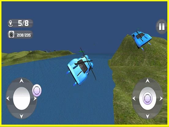 Изображение игры: Flying Car Helicopter - Future Driving Stunts - Airplane Flight Pilot