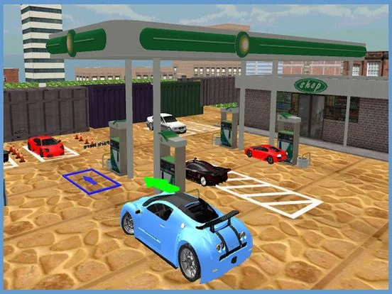Изображение игры: Gas Station Car Parking Simulator 2016 – New Free Crazy Patrol Pump Park Madness