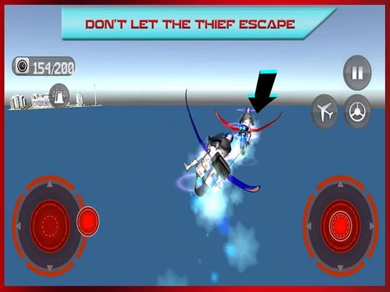 Изображение игры: Flying Bike: Police vs Cops - Police Motorcycle Shooting Thief Chase Free Game