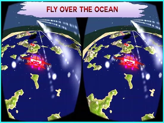 Изображение игры: VR Flying Car Flight Simulator – The best game for google cardboard Virtual Reality