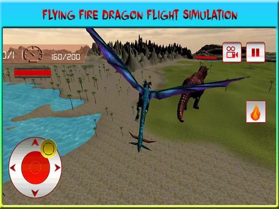 Изображение игры: Flying Dragon Warrior Attack – Monster vs Dinosaur Fighting Simulator