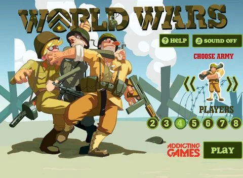 Изображение игры: World Wars from Addicting Games