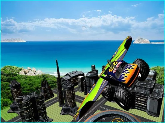 Изображение игры: Flying Car Offroad Monster 4x4 Simulator - Futuristic Truck Stunts