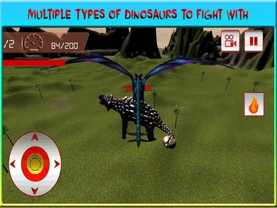 Изображение игры: Flying Dragon Warrior Attack – Monster vs Dinosaur Fighting Simulator