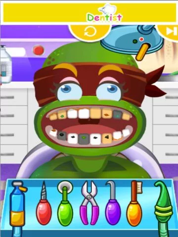 Изображение игры: Crazy Ninja Dentist - fun baby kids teeth shave games for boys and girls