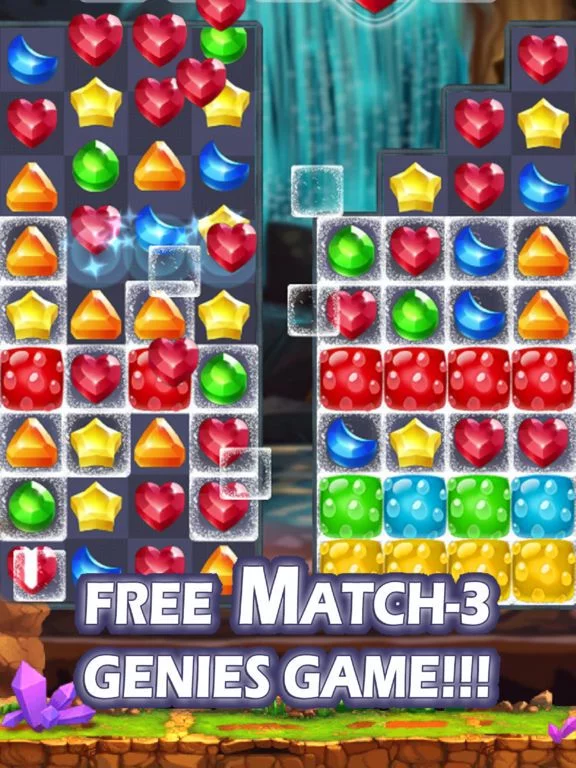 Изображение игры: Genies & Gem Matching Game