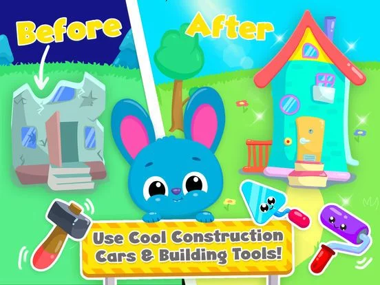 Изображение игры: Cute & Tiny Construction Cars
