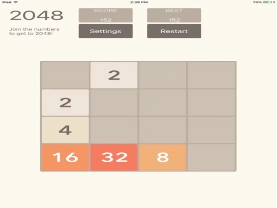 Изображение игры: 2048(No Ads)