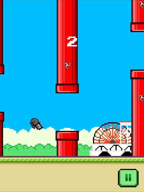 Изображение игры: Flappy Manx Cat