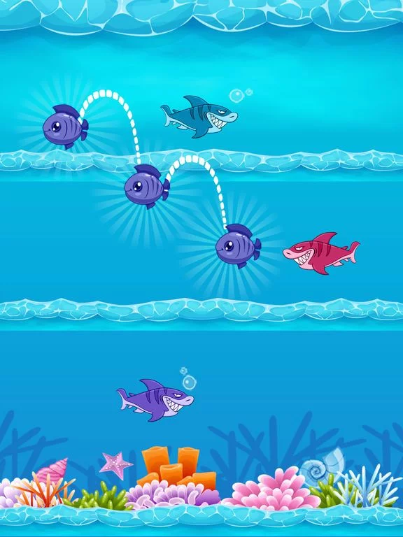 Изображение игры: Fish Jumping and Dodge Shark
