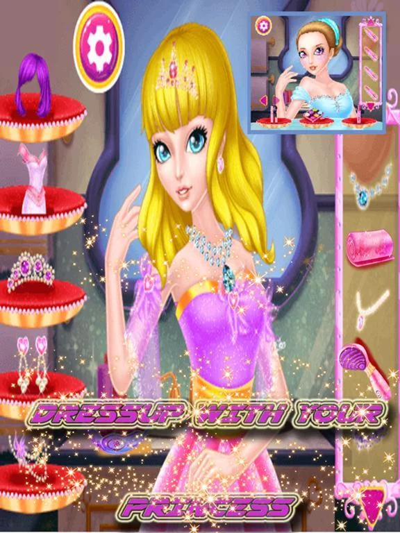 Изображение игры: Princess Beauty Makeup Salon - Girls Game