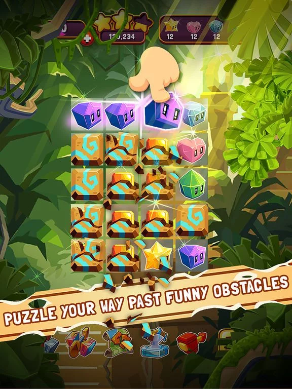 Изображение игры: Jungle Cubes