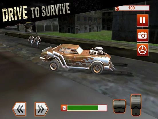 Изображение игры: Crazy Dead Car: Zombie Kill
