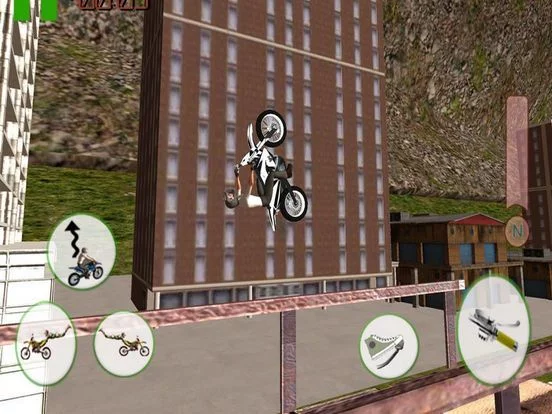 Изображение игры: Rooftop Bike Crazy Top
