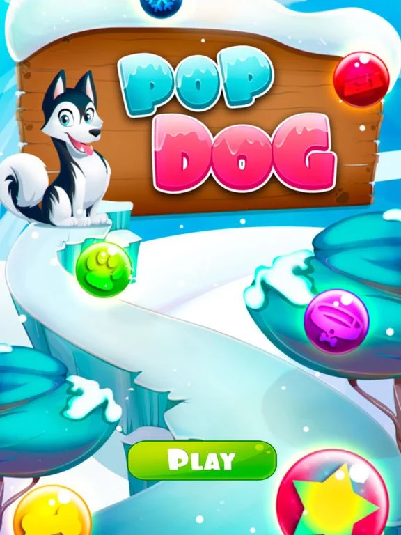 Изображение игры: Pop Dog Bubble Shooter