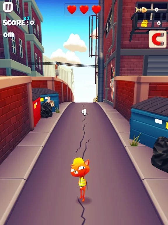 Изображение игры: Super Cat Runner: Fun Run game