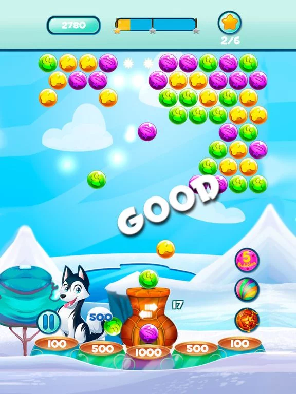 Изображение игры: Pop Dog Bubble Shooter