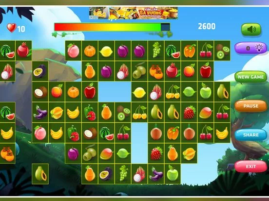 Изображение игры: Fruit Pair Matching