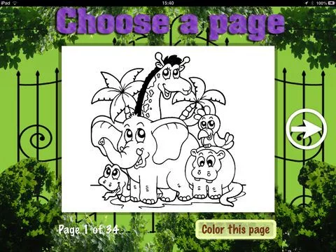 Изображение игры: Zoo Coloring