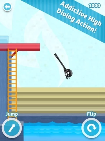 Изображение игры: Stickman High Diving PRO - Touch, Jump & Flip!