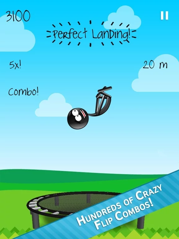 Изображение игры: Stickman Trampoline PRO - Extreme Flip Action!