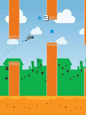 Изображение игры: Sketchy Wings - the Flappy Stickman