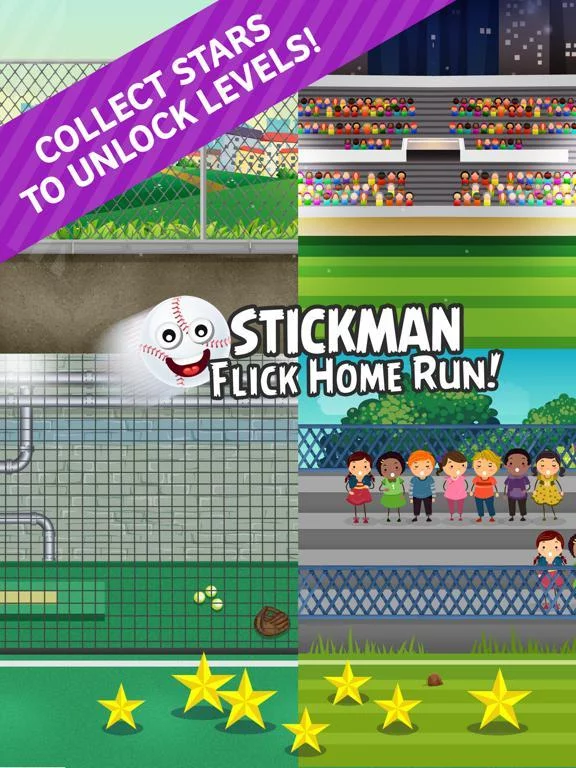 Изображение игры: Stickman Baseball Home Run