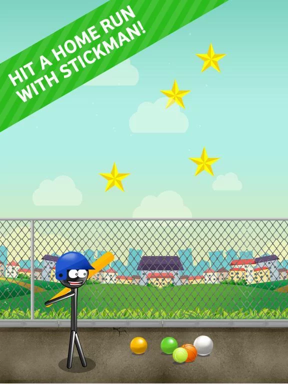 Изображение игры: Stickman Baseball Home Run