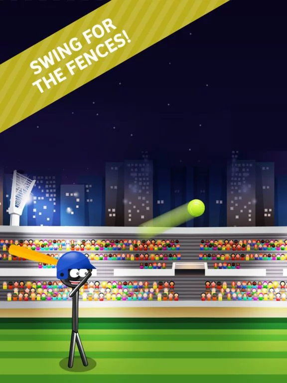 Изображение игры: Stickman Baseball Home Run