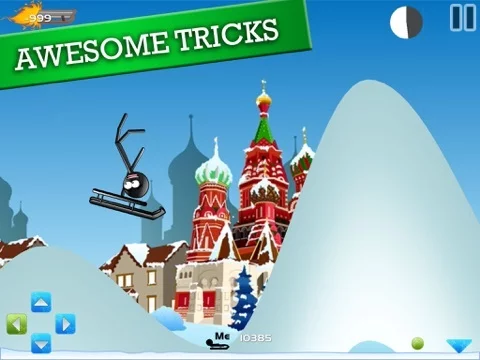 Изображение игры: Stickman Luge - Winter Games!